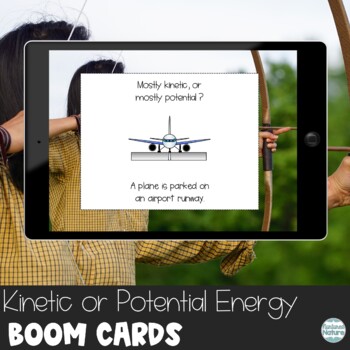 Preview of Kinetic and Potential Energy Boom Cards Digital Virtual