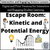 Kinetic and Potential Energy - Breakout Escape Room Challenge