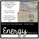 Kinetic and Potential Energy - Mini Posters