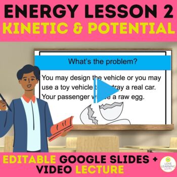 Preview of Kinetic and Potential Energy Powerpoint Presentation - Editable Slides 4-PS3