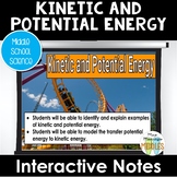 Kinetic and Potential Energy Slides, Notes & Activities | 