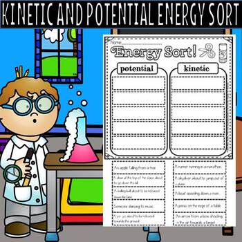 Kinetic and potential energy cut and paste by Murphys lesson design