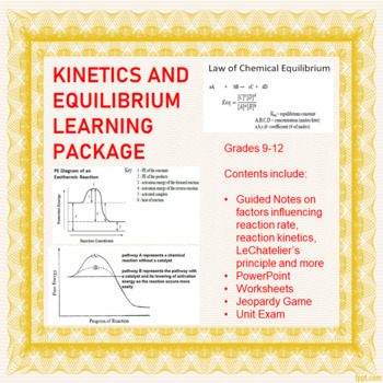 Preview of Kinetics and Equilibrium Learning Package (Distance Learning)