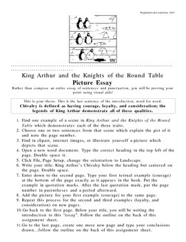 king arthur essays