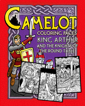 Preview of King Arthur and the Knights of the Round Table Coloring Pages