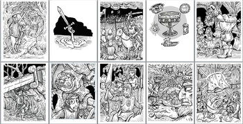 king arthur coloring pages free