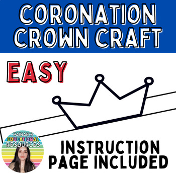 Preview of King Charles Birthday and Coronation Crown Kin Crown Headband DIY Craft Template