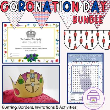 Preview of King Charles Coronation Day Classroom Decor and Activities