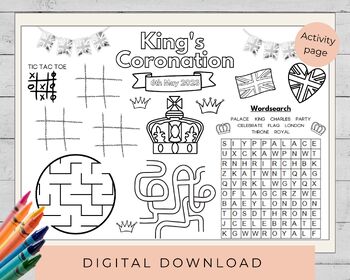 Preview of King Charles Coronation activity page