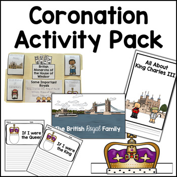 Preview of King Charles III Coronation Activity Pack, Simple, Primary