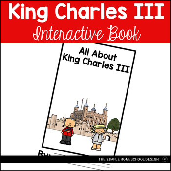 Preview of King Charles III Coronation Activity, Simple, Primary, Interactive Book
