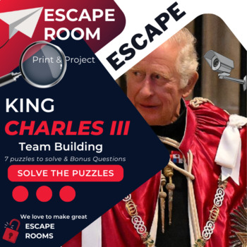Preview of King Charles III Team Building Escape Room