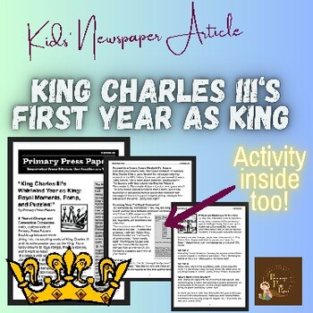 Preview of King Charles III's Whirlwind Year as King: Royal Moments, Pomp & Puzzle for KIDS