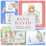 King David - Bible Printables - Bundle of 5 Crafts
