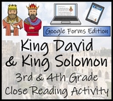 King David & King Solomon Close Reading Digital & Print | 