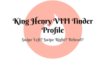 Preview of King Henry VIII Tinder Profile Activity - Interactive Google Slides!