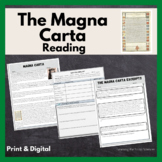 King John & the Magna Carta Reading with Questions: Print 