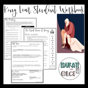 Preview of King Lear Digital/Print Student Workbook