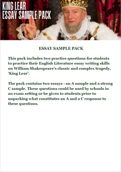 king lear essay pdf
