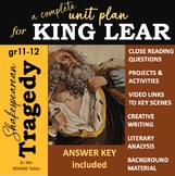 King Lear: a complete unit for reading, analysis & exam prep