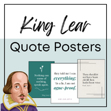 King Lear Quote Posters for classrooms