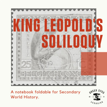 Preview of King Leopold's Soliloquy Notebook Foldable