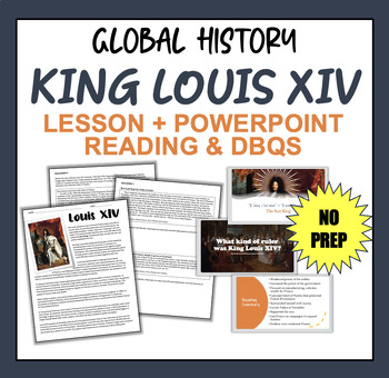 Preview of King Louis XIV - Absolute Monarch. Lesson, DBQs, PowerPoint
