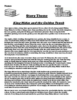 King Midas And The Golden Touch Greek Myth Story Theme