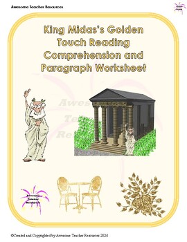 King Midas and the Golden Touch interactive worksheet