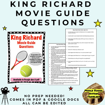 Preview of King Richard Movie Guide Questions
