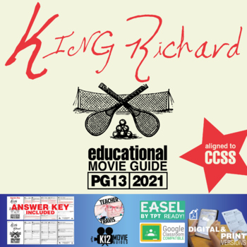 Preview of King Richard Movie Guide | Worksheet | Questions | Google Slides (PG13 - 2021)