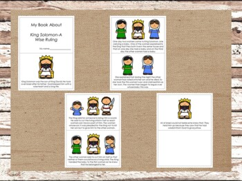 King Solomon-A Wise Ruling Unit Study. Worksheets, Memory Verses ...