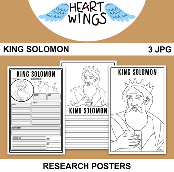 King Solomon Research Posters | 3 Posters by Heart Wings | TPT