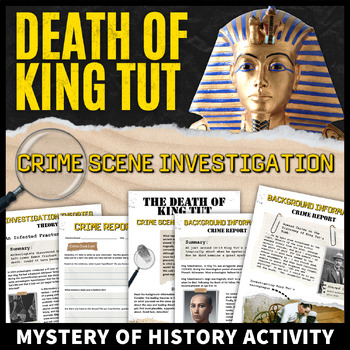 Preview of King Tut Ancient Egypt Activity Pharaoh CSI Mystery of History Analysis
