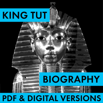 Preview of King Tutankhamun Biography Research Grid, King Tut Biography PDF & Google Drive