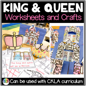Preview of King and Queen Worksheets and Crafts