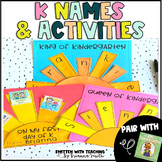 King of Kindergarten First Day of School Crafts - Name Cra