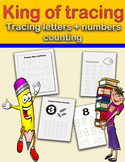 King of tracing tracing letters, numbers (1-10) + counting