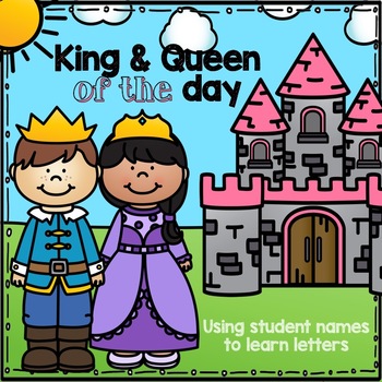 Preview of King or Queen of the Day: Use Student Names to Learn Letters (Programmable)