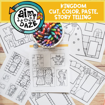 Preview of Kingdom Cut, Color and Paste Story Telling Activity