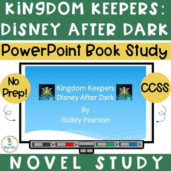 Preview of Kingdom Keepers Disney After Dark Novel Study PowerPoint w/ Reading Comp Trivia