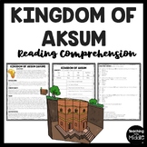 Kingdom Aksum Ancient Africa Informational Text Reading Co