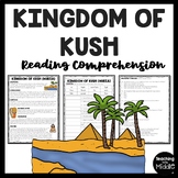 Kingdom of Kush Nubia ancient Africa Reading Comprehension