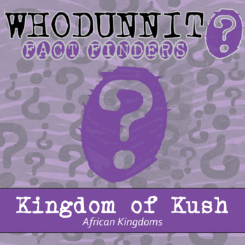 Preview of Kingdom of Kush Whodunnit Activity - Printable & Digital Game Options