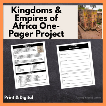 Preview of Kingdoms & Empires of Africa One-Pager Project: Print and Digital