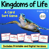 Classification of Living Things Kingdoms Card Sort Game