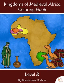 Preview of Kingdoms of Medieval Africa Coloring Book-Level B