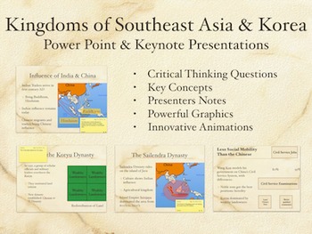 Preview of Kingdoms of Southeast Asia and Korea PowerPoint and Keynote Presentations