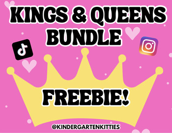 Preview of Kings and Queens Activity Bundle FREEBIE