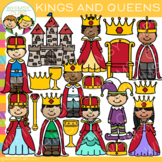 Kids Kings and Queens Fairy Tale Story Characters Clip Art